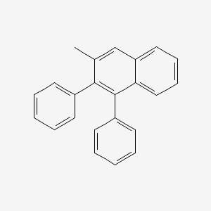 molecular formula C23H18 B14465976 Naphthalene, 3-methyl-1,2-diphenyl- CAS No. 72292-07-0