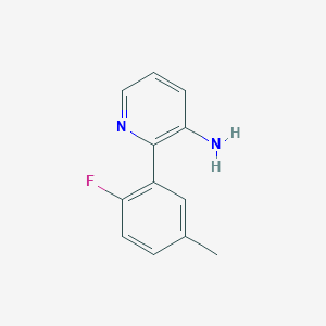 molecular formula C12H11FN2 B1446602 2-(2-Fluoro-5-methylphenyl)pyridin-3-amine CAS No. 1553934-34-1