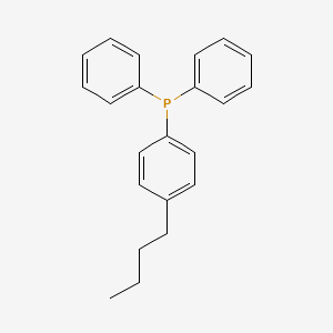molecular formula C22H23P B14466023 Phosphine, (4-butylphenyl)diphenyl- CAS No. 65717-69-3
