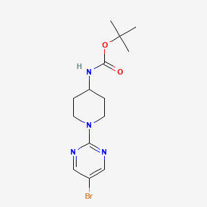 molecular formula C14H21BrN4O2 B1446604 tert-Butyl [1-(5-bromopyrimidin-2-yl)piperidin-4-yl]carbamate CAS No. 1289192-03-5