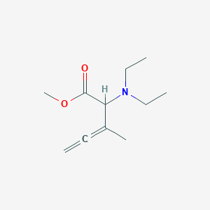 molecular formula C11H19NO2 B14466062 Methyl 2-(diethylamino)-3-methylpenta-3,4-dienoate CAS No. 73256-43-6