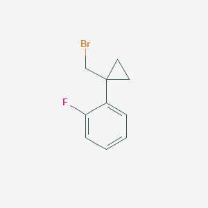 Benzene, 1-[1-(bromomethyl)cyclopropyl]-2-fluoro-