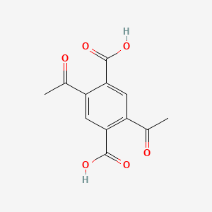 molecular formula C12H10O6 B14466110 2,5-Diacetyl-terephthalic acid CAS No. 67897-32-9