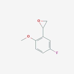 molecular formula C9H9FO2 B1446612 2-(5-Fluoro-2-methoxyphenyl)oxirane CAS No. 1226365-05-4