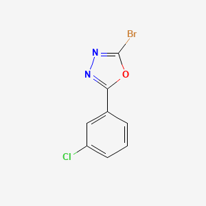 2-Bromo-5-(3-chlorophenyl)-1,3,4-oxadiazole