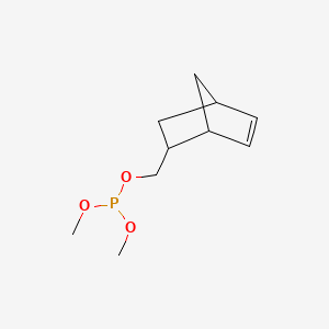 molecular formula C10H17O3P B14466238 Phosphorous acid, bicyclo[2.2.1]hept-5-en-2-ylmethyl dimethyl ester CAS No. 70766-47-1