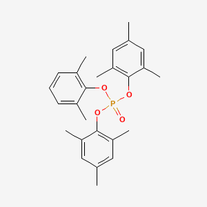 molecular formula C26H31O4P B14466240 Di(2,4,6-trimethylphenyl) 2,6-dimethylphenyl phosphate CAS No. 73195-13-8