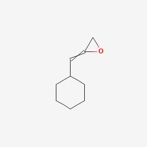 molecular formula C9H14O B14466243 2-(Cyclohexylmethylidene)oxirane CAS No. 66202-68-4