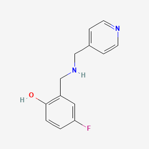 4-Fluoro-2-(((pyridin-4-ylmethyl)amino)methyl)phenol