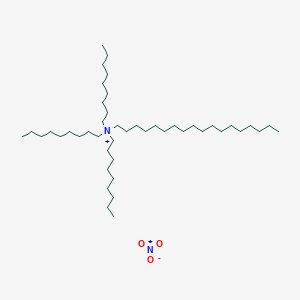 molecular formula C45H94N2O3 B14466271 N,N,N-Trinonyloctadecan-1-aminium nitrate CAS No. 74012-01-4