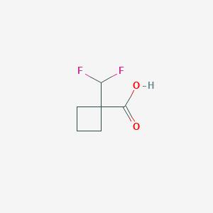 molecular formula C6H8F2O2 B1446630 1-(Difluoromethyl)cyclobutane-1-carboxylic acid CAS No. 1773507-91-7