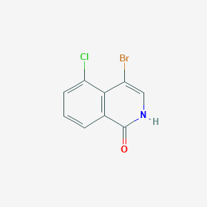 molecular formula C9H5BrClNO B1446632 4-Bromo-5-chloroisoquinolin-1-ol CAS No. 1379332-33-8