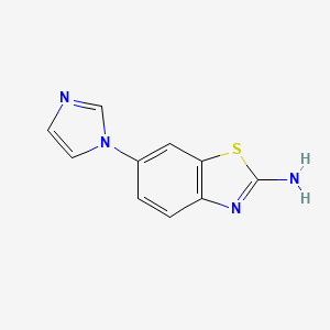 molecular formula C10H8N4S B1446634 6-(1H-imidazol-1-yl)-1,3-benzothiazol-2-amine CAS No. 1216055-53-6