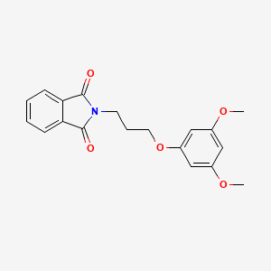 molecular formula C19H19NO5 B1446636 2-(3-(3,5-Dimethoxyphenoxy)propyl)isoindoline-1,3-dione CAS No. 100840-52-6