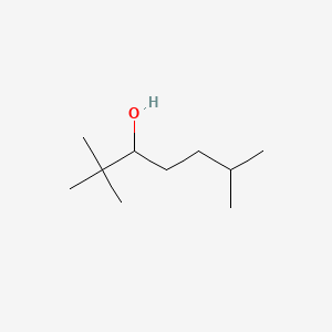 molecular formula C10H22O B14466386 2,2,6-Trimethylheptan-3-ol CAS No. 66256-43-7