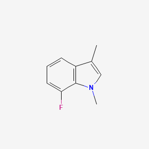 molecular formula C10H10FN B1446639 7-Fluoro-1,3-dimethyl-1H-indole CAS No. 1368594-82-4