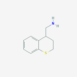 molecular formula C10H13NS B1446640 3,4-dihydro-2H-thiochromen-4-ylmethanamine CAS No. 1368167-16-1