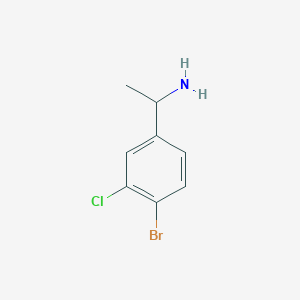 1-(4-Bromo-3-chlorophenyl)ethanamine
