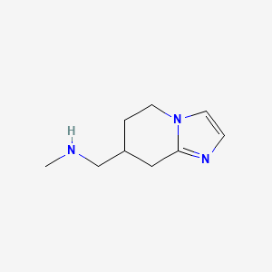 {5H,6H,7H,8H-imidazo[1,2-a]pyridin-7-ylmethyl}(methyl)amine