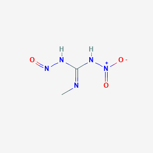 molecular formula C2H5N5O3 B14466460 N''-Methyl-N-nitro-N'-nitrosoguanidine CAS No. 66542-13-0