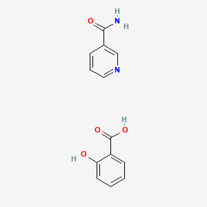 molecular formula C13H12N2O4 B14466513 Nicotinamide salicylate CAS No. 66634-12-6