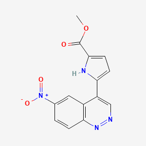 Methyl 5-(6-nitrocinnolin-4-yl)-1H-pyrrole-2-carboxylate