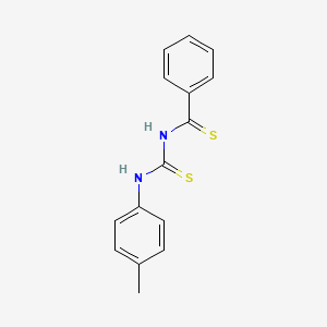 molecular formula C15H14N2S2 B14466532 N-[(4-Methylphenyl)carbamothioyl]benzenecarbothioamide CAS No. 72875-39-9