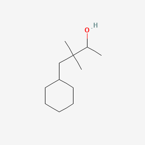 molecular formula C12H24O B14466533 alpha,beta,beta-Trimethylcyclohexanepropanol CAS No. 72727-60-7