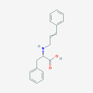 molecular formula C18H19NO2 B14466555 N-(3-Phenylprop-2-en-1-yl)-L-phenylalanine CAS No. 67354-62-5