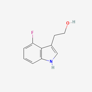 molecular formula C10H10FNO B1446656 1H-Indole-3-ethanol, 4-fluoro- CAS No. 1426062-23-8