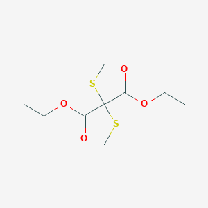 molecular formula C9H16O4S2 B14466575 Diethyl bis(methylsulfanyl)propanedioate CAS No. 69363-91-3