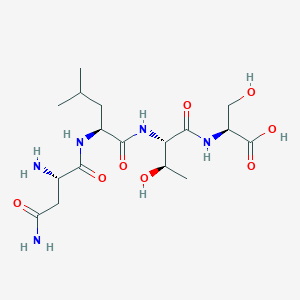 molecular formula C17H31N5O8 B14466635 L-Asparaginyl-L-leucyl-L-threonyl-L-serine CAS No. 73027-20-0