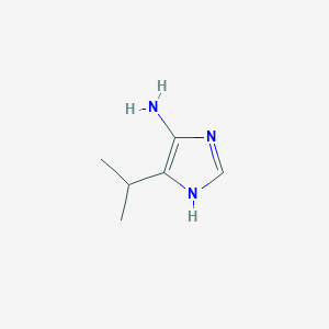 molecular formula C6H11N3 B1446665 4-Isopropyl-1H-imidazole-5-amine CAS No. 1510970-45-2