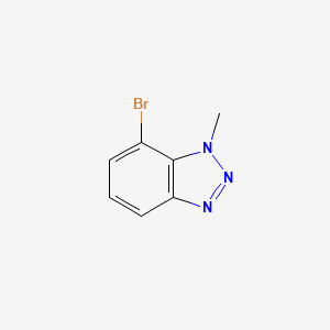 molecular formula C7H6BrN3 B1446666 7-Bromo-1-methyl-1H-benzo[d][1,2,3]triazole CAS No. 1519248-16-8
