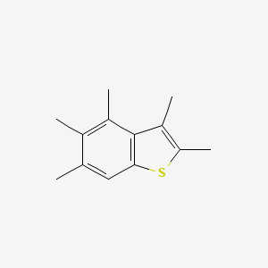molecular formula C13H16S B14466661 Benzo(b)thiophene, pentamethyl- CAS No. 70021-46-4