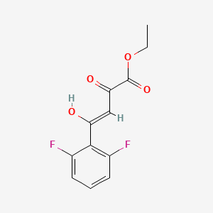 Ethyl 4-(2,6-difluorophenyl)-2-hydroxy-4-oxobut-2-enoate