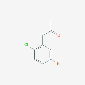molecular formula C9H8BrClO B1446668 1-(5-Bromo-2-chlorophenyl)propan-2-one CAS No. 1525469-49-1
