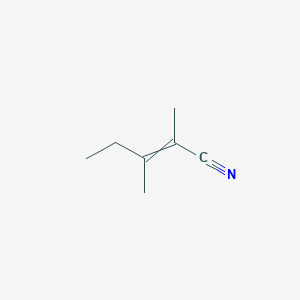 molecular formula C7H11N B14466691 2,3-Dimethylpent-2-enenitrile CAS No. 67275-06-3