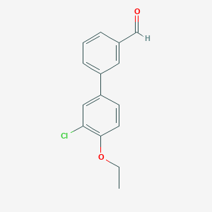 molecular formula C15H13ClO2 B1446671 3'-Chloro-4'-ethoxybiphenyl-3-carbaldehyde CAS No. 1527860-02-1