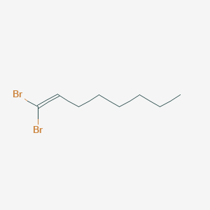 molecular formula C8H14Br2 B14466730 1-Octene, 1,1-dibromo- CAS No. 73383-25-2