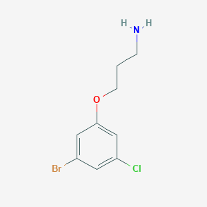 3-(3-Bromo-5-chlorophenoxy)propan-1-amine