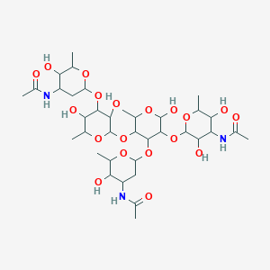 molecular formula C36H61N3O19 B14466785 Viridopentaose B CAS No. 73793-33-6