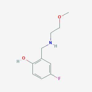4-Fluoro-2-(((2-methoxyethyl)amino)methyl)phenol