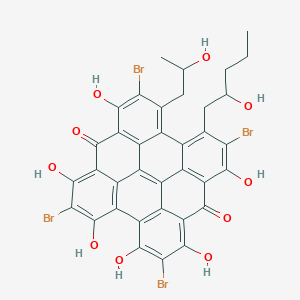 molecular formula C36H24Br4O10 B144668 Gymnochrome A CAS No. 137363-67-8