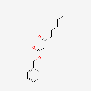 molecular formula C16H22O3 B14466808 Benzyl 3-oxononanoate CAS No. 66696-93-3