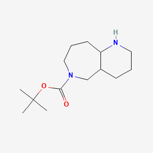 molecular formula C14H26N2O2 B1446681 tert-butyl decahydro-1H-pyrido[3,2-c]azepine-6-carboxylate CAS No. 1784016-95-0
