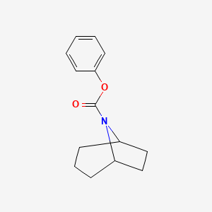 molecular formula C14H17NO2 B14466831 Phenyl 8-azabicyclo[3.2.1]octane-8-carboxylate CAS No. 68043-76-5