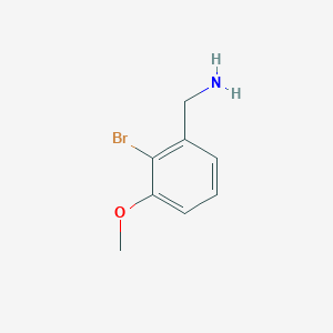 molecular formula C8H10BrNO B1446684 (2-Bromo-3-methoxyphenyl)methanamine CAS No. 1261582-19-7