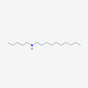 molecular formula C15H33N B14466848 1-Decanamine, N-pentyl- CAS No. 70655-48-0