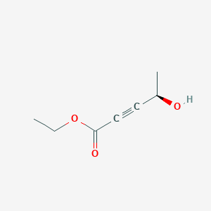 molecular formula C7H10O3 B14466863 Ethyl (4R)-4-hydroxypent-2-ynoate CAS No. 73952-46-2